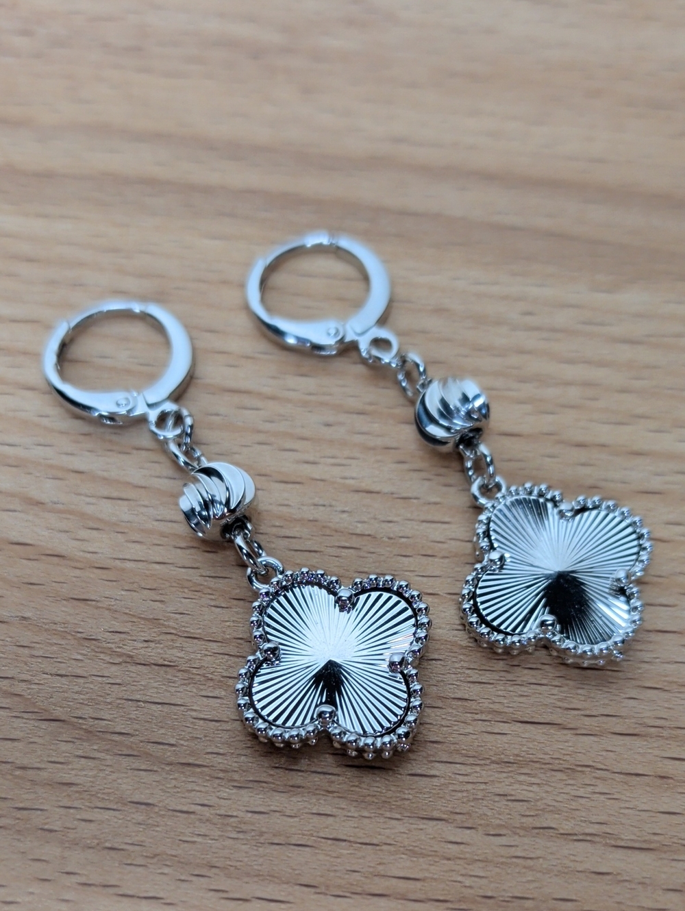 18k Gold Filled Clover Drop Earrings